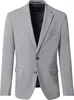VENTI Herren Anzugsakko FORMAL Revers Polyestermix Silber Produktbild-Vorschau 1