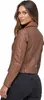 Tazzio Damen Lederjacke F507 Camel L Produktbild-Vorschau 4