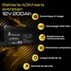 Batterie AGM Extralink 12V 200Ah, sans entretien, Voir les images du produit 2