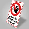 Zutritt für Unbefugte verboten 20cmx30cm mit Klebepads Produktbild-Vorschau 6