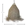 Lampenschirm ANAFI aus Seegras mit robustem Metallgestell, Produktbild-Vorschau 7