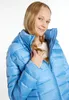 Damen Parka mit Kapuze, wattiertem Stehkragen, glänzend, Produktbild-Vorschau 2