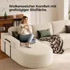 Ecksofa Cord 265cm, Schlafsofa L-Form mit Abgerundeter Produktbild-Vorschau 3