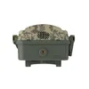 A close-up, front-facing view of a surveillance camera with a digital camouflage pattern on the top. Podgląd zdjęcia produktu