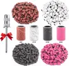 100 Stück Schleifhülsen Nagelfräser mit Eine Silberne Produktbild-Vorschau 1