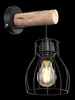 Globo Lighting Wandleuchte Metall schwarz, 1x E27 Produktbild-Vorschau 3