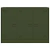 The Living Store Credenza verde oliva 99x39x73 cm Acciaio Anteprima dell’immagine prodotto 7