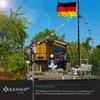 KESSER® Teleskop Fahnenmast Aluminium 6,30m Bodenhülse 60cm Produktbild-Vorschau 5
