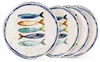 Teller, mediterran mit Sardinen-Motiv | Maritime Produktbild-Vorschau 1