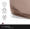 Müskaan Jersey Spannbettlaken 140x200 - 160x200 cm nougat Produktbild-Vorschau 3