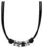 Fossil Herren Kette Anhänger Edelstahl silber und Leder Produktbild-Vorschau 5
