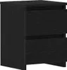 vidaXL Table de nuit noir imitation chêne 30 x 30 x 40 cm Voir les images du produit 2