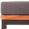 vidaXL Fußablage mit Auflage 66×66×36 cm Akazien Massivholz Produktbild-Vorschau 3