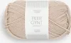 A ball of beige yarn with a label. Produktbild-Vorschau