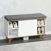 KESPER Schuhschrank weiß mit Sitzkissen, Schiebetür, Produktbild-Vorschau 3