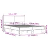Bettgestell Sonoma-Eiche 120x200 cm Holzwerkstoff und Produktbild-Vorschau 9