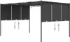 Gartenpavillon mit Seitenvorhang 4x3x2,25 m Anthrazit Produktbild-Vorschau 6