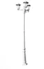 vidaXL Gartenlaterne 3-flammig 215 cm Weiß Aluminium Produktbild-Vorschau 1