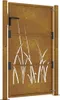Gartentor 100x150 cm Cortenstahl Gras-Design Produktbild-Vorschau 5