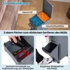 COSTWAY Mülleimer 3 Fächer, 32L Abfalleimer mit neigbarem Produktbild-Vorschau 7