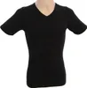 Herren kurzarm Shirt, V-Ausschnitt schwarz Produktbild-Vorschau
