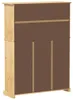 vidaXL Schuhschrank Corona 99x32x138 cm Massivholz Kiefer Produktbild-Vorschau 5