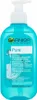 A bottle of Garnier Pure Skin Cleansing Gel with a pump dispenser. Náhled obrázku produktu