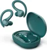 A pair of teal wireless earbuds and their charging case are displayed against a white background. Anteprima dell’immagine prodotto
