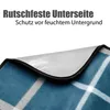 BigDean Picknickdecke 200x200 cm wasserabweisend Karo Produktbild-Vorschau 4