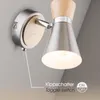 Wandstrahler SET mit Leuchtmittel LED Wandleuchte Schalter Produktbild-Vorschau 3