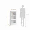 SELO Moderní regál na knihy 50 x 31 x 113 cm – antracitový Náhled obrázku produktu 6
