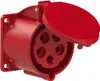 A red electrical socket with a protective cover. Anteprima dell’immagine prodotto