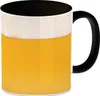 Kaffeebecher Henkel und Innenseite Schwarz mit Bier Motiv Produktbild-Vorschau 1