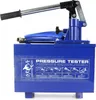 A blue manual pressure testing pump with a silver lever and a blue hose, shown against a white background. The product has a label with instructions and branding. Anteprima dell’immagine prodotto