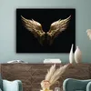 MuchoWow® - Leinwandbilder - Flügel - Engel - Gold - Produktbild-Vorschau 4