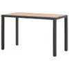 vidaXL Tavolo da giardino nero e marrone 123x60x74 cm in Anteprima dell’immagine prodotto 8