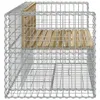 [Home] Gartenbank aus Gabionen 143x71x65,5 cm Kiefernholz Produktbild-Vorschau 4