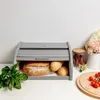 Creative Home Grau Brotkasten Holz | 38 x 28,5 x 17,5 cm | Produktbild-Vorschau 5