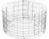 A wireframe rendering of a circular raised garden bed. Produktbild-Vorschau