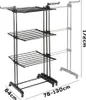 Vilde | Wäscheständer - Wäschetrockner XXL - 78-130 cm - Produktbild-Vorschau 5