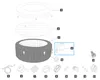 Bestway® Ersatzteil PCRD - Stecker (Personenschutzschalter) Produktbild-Vorschau 2