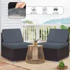 4 Stück Outdoor Kissen Wetterfest Sofabezug Wasserdicht Produktbild-Vorschau 8