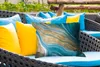 MuchoWow® Outdoor Kissen - Marmor - Wellen - Gold - Muster Produktbild-Vorschau 4