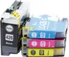 A stack of four printer ink cartridges, with one black cartridge in front and three colored cartridges behind it. Produktbild-Vorschau