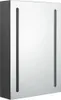 vidaXL Szafka z lustrem łazienkowym LED szara 50x13x70 cm Podgląd zdjęcia produktu 3
