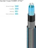 A cross-section of a garden hose showing its layered construction, with accompanying text describing its features. Voir les images du produit