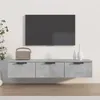 vidaXL Nástěnná skříňka Concrete Grey 102x30x20 cm Dřevěný Náhled obrázku produktu 2