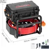 A pipe inspection camera system with a case, reel of red cable, and accessories. Podgląd zdjęcia produktu