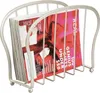 Zeitungshalter Metall silber Magazinständer Produktbild-Vorschau 1