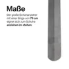 Stabile Metall Schuhlöffel "Silber" ( 79cm ) - XXL Produktbild-Vorschau 3